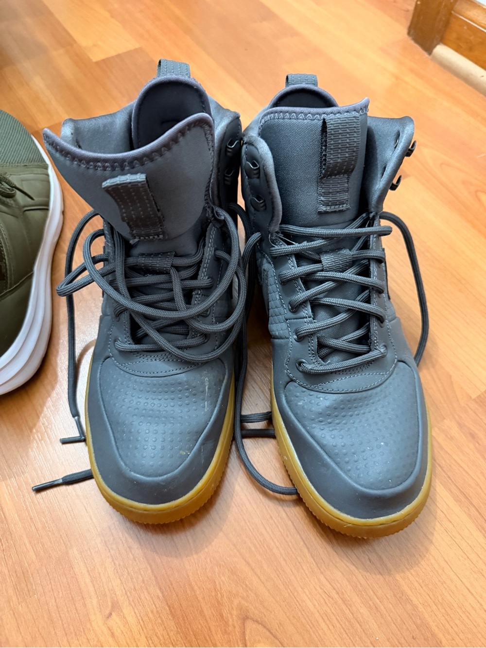Nike Gray High-Top Sneakers